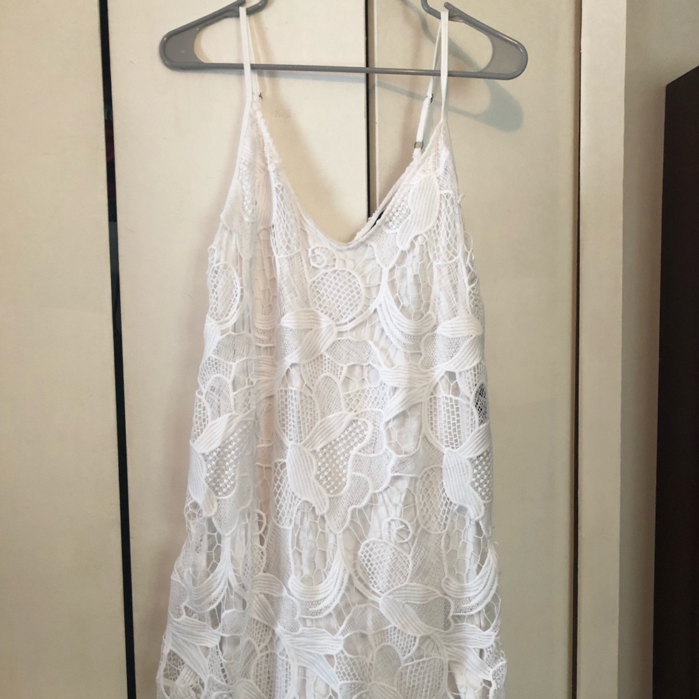 NEW! White Express Tropical Dress